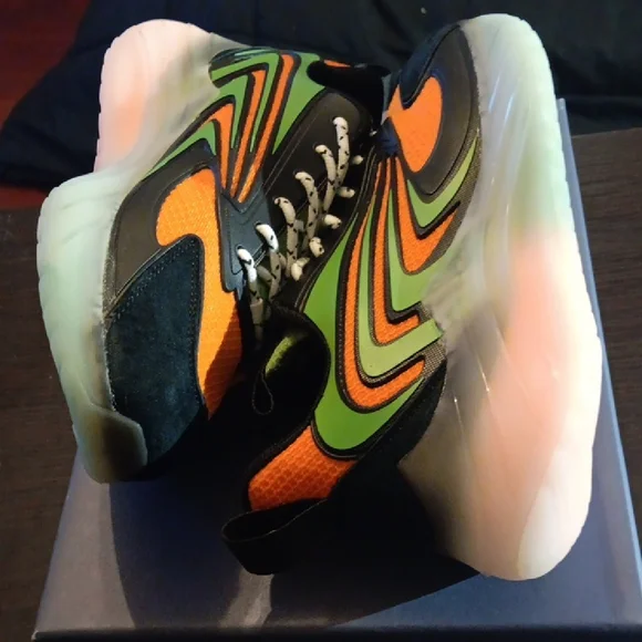 Mazino Krypton-070 Black/Orange/Green Sneakers Mens 8 Womens 9.5 DS OG ALL - Picture 7 of 9